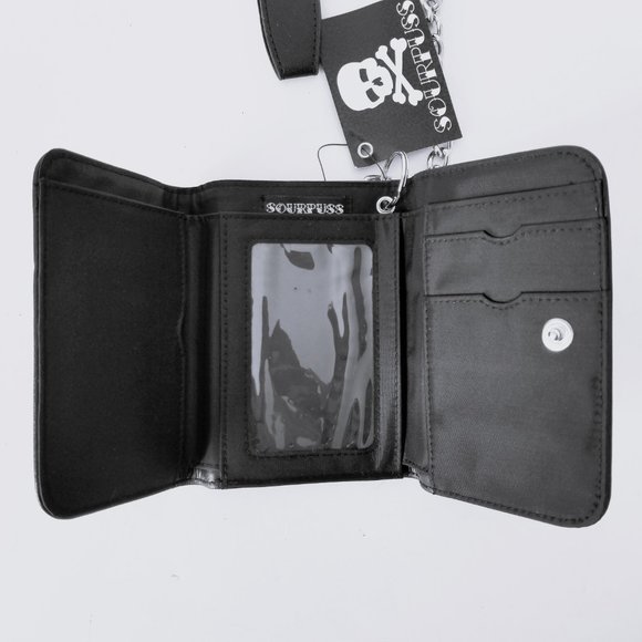 SOURPUSS Chain Snap Wallet Pin Up Sailor Girl - Picture 2 of 3